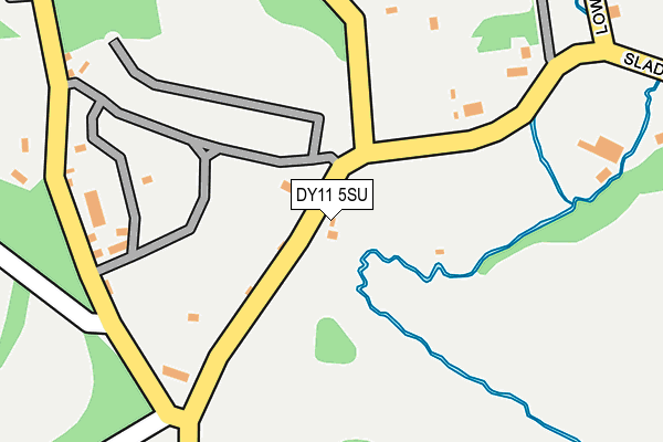 DY11 5SU map - OS OpenMap – Local (Ordnance Survey)