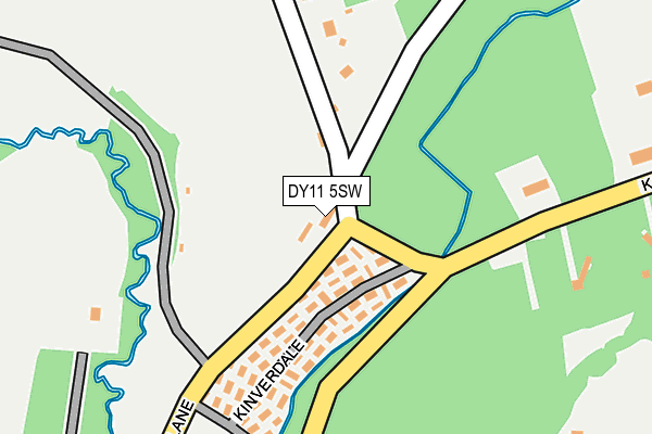 DY11 5SW map - OS OpenMap – Local (Ordnance Survey)