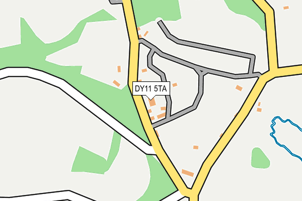 DY11 5TA map - OS OpenMap – Local (Ordnance Survey)