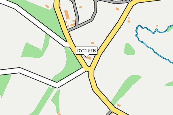 DY11 5TB map - OS OpenMap – Local (Ordnance Survey)