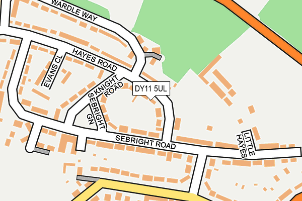 DY11 5UL map - OS OpenMap – Local (Ordnance Survey)