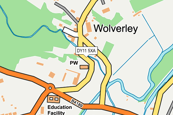 DY11 5XA map - OS OpenMap – Local (Ordnance Survey)