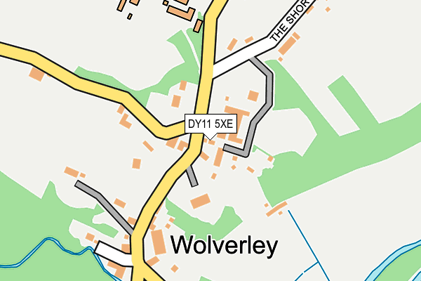 DY11 5XE map - OS OpenMap – Local (Ordnance Survey)