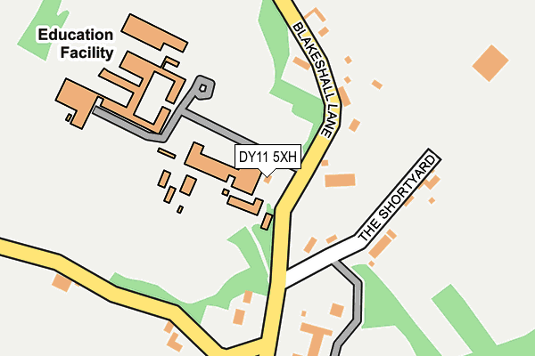 DY11 5XH map - OS OpenMap – Local (Ordnance Survey)