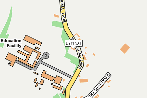 DY11 5XJ map - OS OpenMap – Local (Ordnance Survey)
