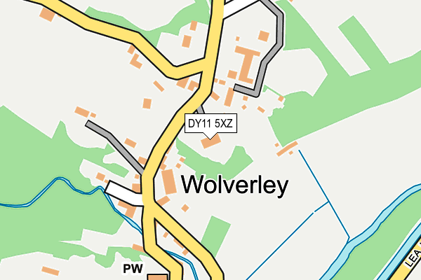 DY11 5XZ map - OS OpenMap – Local (Ordnance Survey)