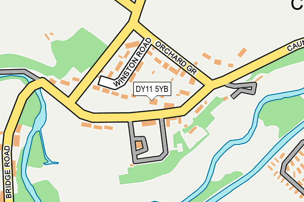 DY11 5YB map - OS OpenMap – Local (Ordnance Survey)