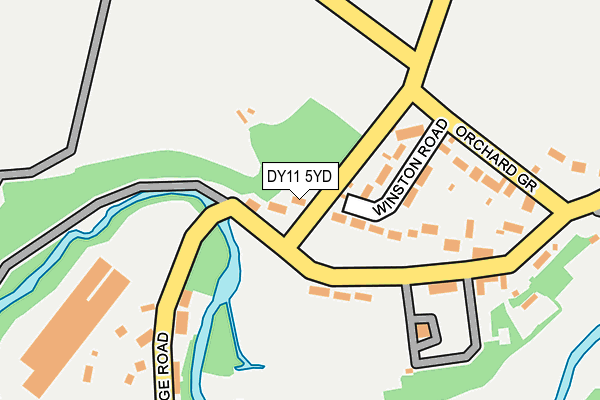 DY11 5YD map - OS OpenMap – Local (Ordnance Survey)