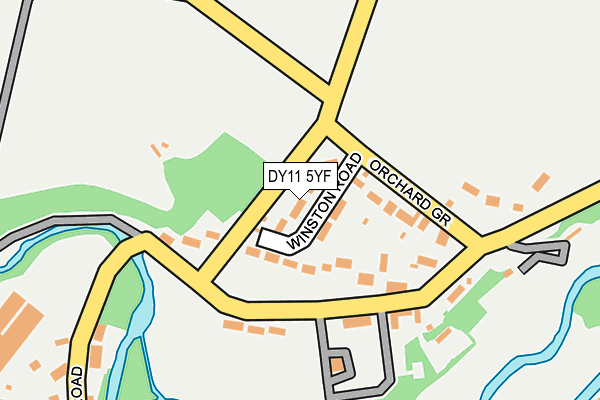 DY11 5YF map - OS OpenMap – Local (Ordnance Survey)