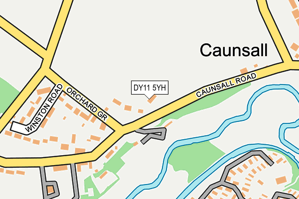 DY11 5YH map - OS OpenMap – Local (Ordnance Survey)