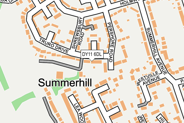 DY11 6DL map - OS OpenMap – Local (Ordnance Survey)