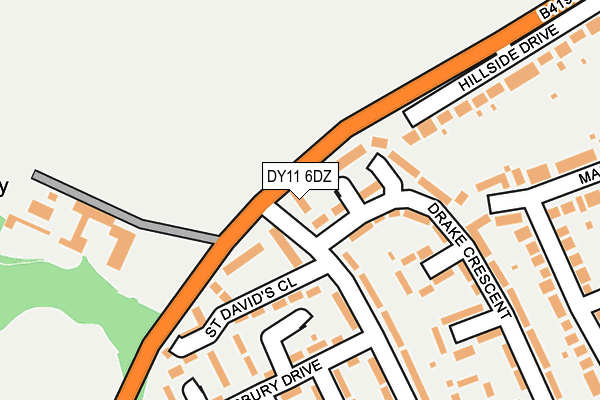 DY11 6DZ map - OS OpenMap – Local (Ordnance Survey)
