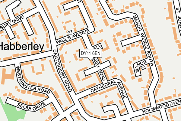 DY11 6EN map - OS OpenMap – Local (Ordnance Survey)
