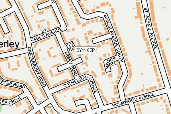 DY11 6EP map - OS OpenMap – Local (Ordnance Survey)