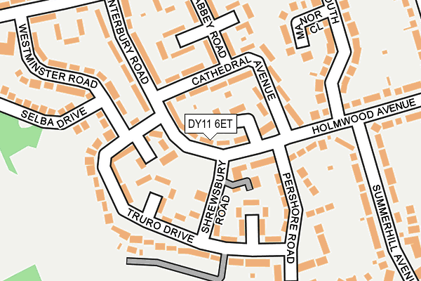 DY11 6ET map - OS OpenMap – Local (Ordnance Survey)