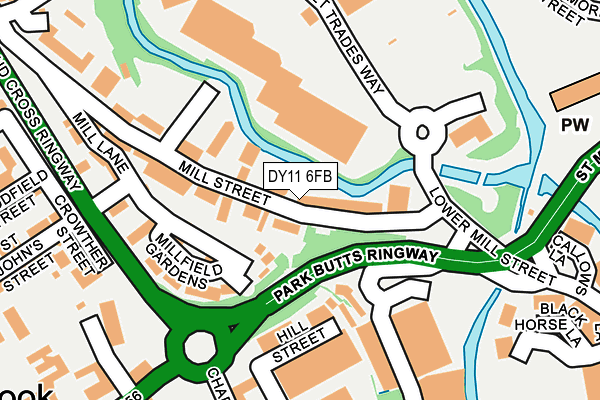 DY11 6FB map - OS OpenMap – Local (Ordnance Survey)
