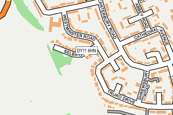 DY11 6HN map - OS OpenMap – Local (Ordnance Survey)