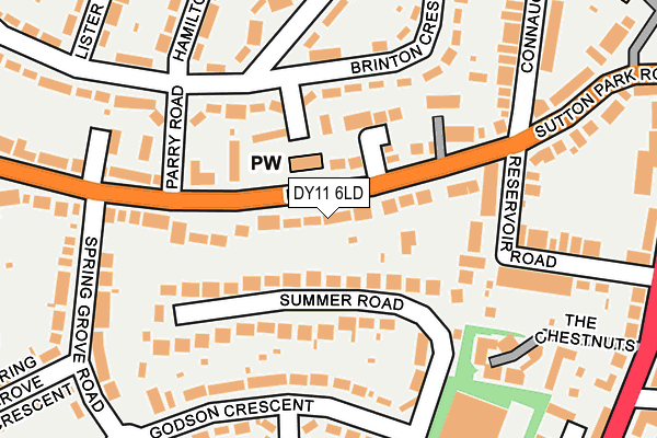DY11 6LD map - OS OpenMap – Local (Ordnance Survey)