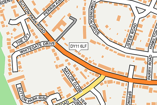 DY11 6LF map - OS OpenMap – Local (Ordnance Survey)