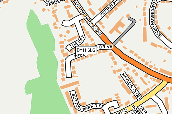 DY11 6LG map - OS OpenMap – Local (Ordnance Survey)