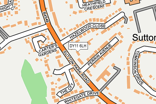 DY11 6LH map - OS OpenMap – Local (Ordnance Survey)