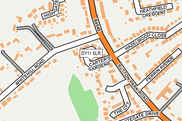 DY11 6LR map - OS OpenMap – Local (Ordnance Survey)