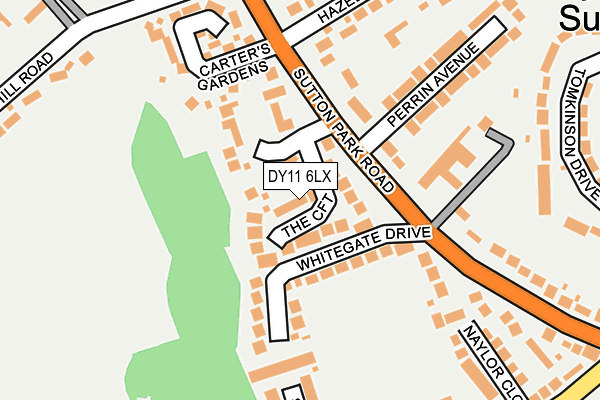 DY11 6LX map - OS OpenMap – Local (Ordnance Survey)