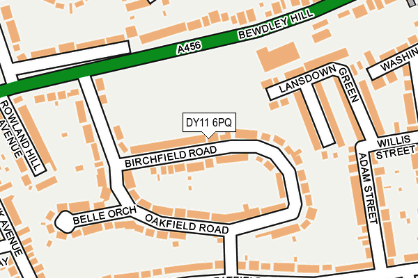 DY11 6PQ map - OS OpenMap – Local (Ordnance Survey)