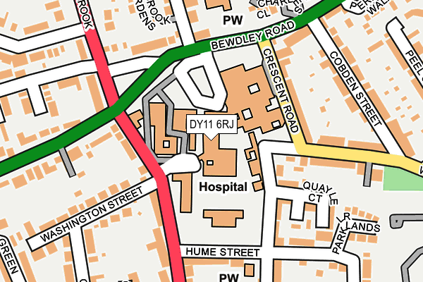 DY11 6RJ map - OS OpenMap – Local (Ordnance Survey)
