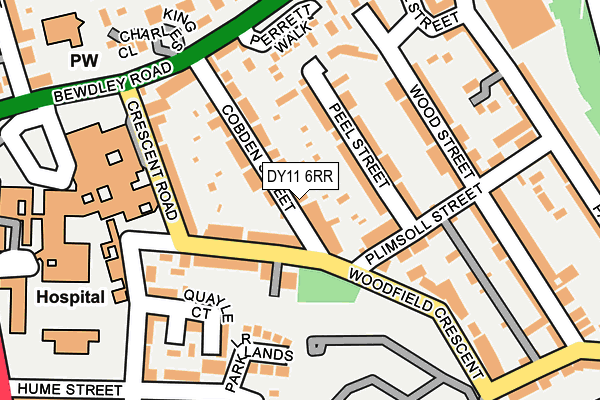 DY11 6RR map - OS OpenMap – Local (Ordnance Survey)