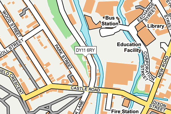 DY11 6RY map - OS OpenMap – Local (Ordnance Survey)