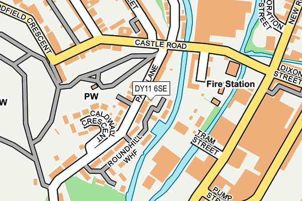DY11 6SE map - OS OpenMap – Local (Ordnance Survey)