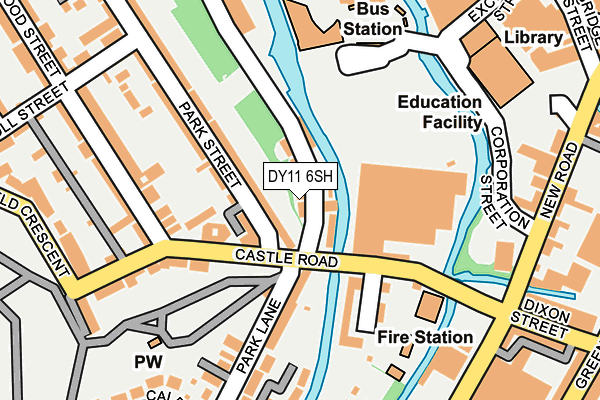 DY11 6SH map - OS OpenMap – Local (Ordnance Survey)