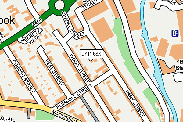 DY11 6SX map - OS OpenMap – Local (Ordnance Survey)