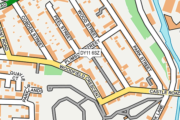 DY11 6SZ map - OS OpenMap – Local (Ordnance Survey)