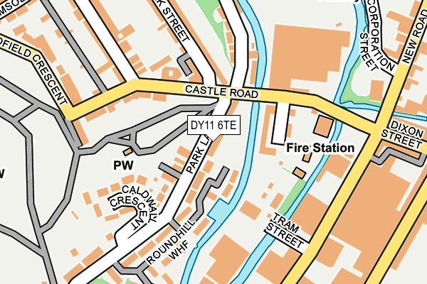 DY11 6TE map - OS OpenMap – Local (Ordnance Survey)