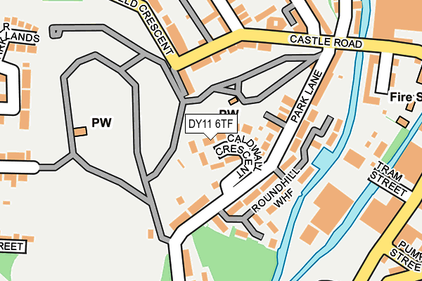 DY11 6TF map - OS OpenMap – Local (Ordnance Survey)