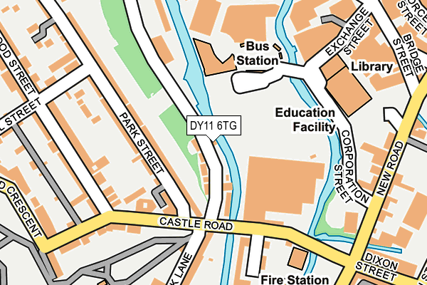 DY11 6TG map - OS OpenMap – Local (Ordnance Survey)