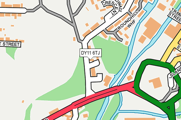 DY11 6TJ map - OS OpenMap – Local (Ordnance Survey)