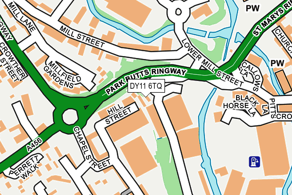 DY11 6TQ map - OS OpenMap – Local (Ordnance Survey)