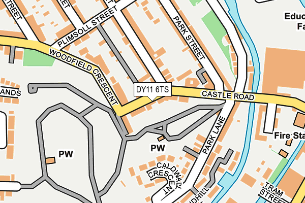 DY11 6TS map - OS OpenMap – Local (Ordnance Survey)
