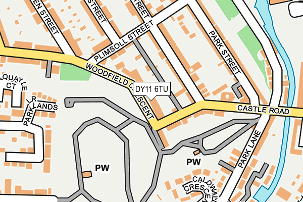DY11 6TU map - OS OpenMap – Local (Ordnance Survey)