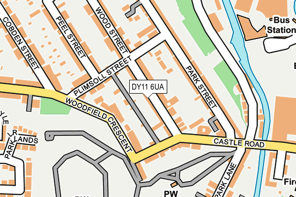 DY11 6UA map - OS OpenMap – Local (Ordnance Survey)