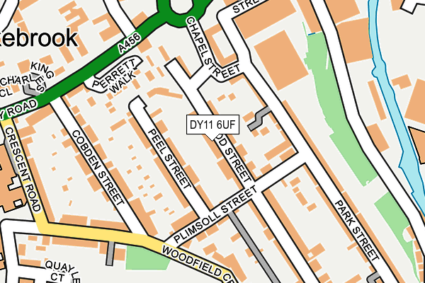 DY11 6UF map - OS OpenMap – Local (Ordnance Survey)
