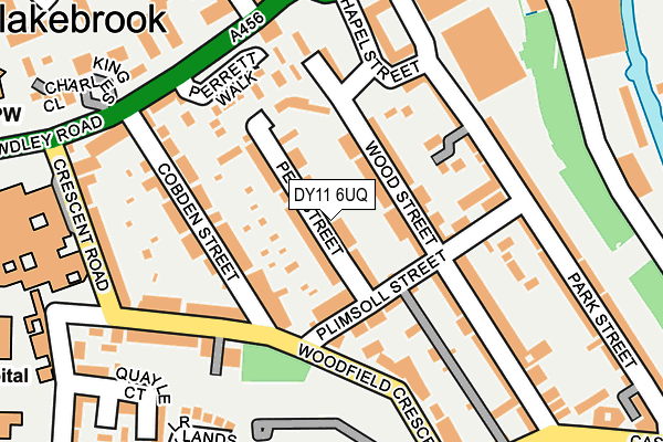 DY11 6UQ map - OS OpenMap – Local (Ordnance Survey)