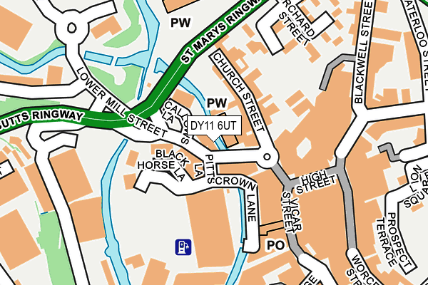 DY11 6UT map - OS OpenMap – Local (Ordnance Survey)