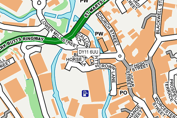 DY11 6UU map - OS OpenMap – Local (Ordnance Survey)