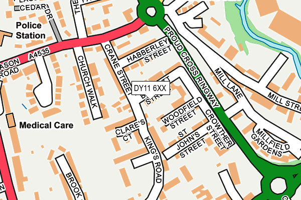 DY11 6XX map - OS OpenMap – Local (Ordnance Survey)