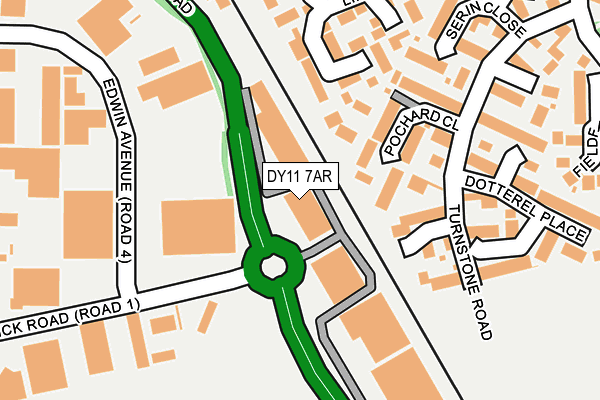 DY11 7AR map - OS OpenMap – Local (Ordnance Survey)