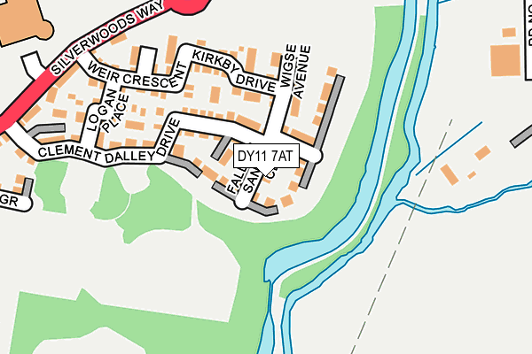 DY11 7AT map - OS OpenMap – Local (Ordnance Survey)